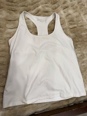 Beyond Yoga White Racerback Tank